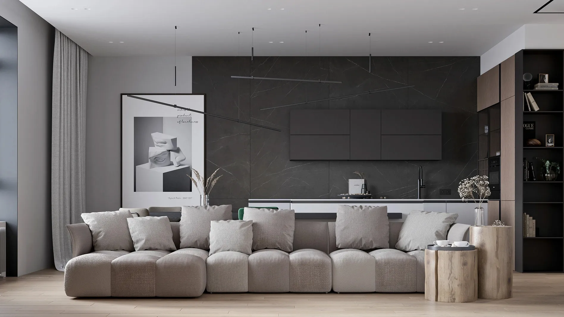 Extremely Attractive Space Living room 1