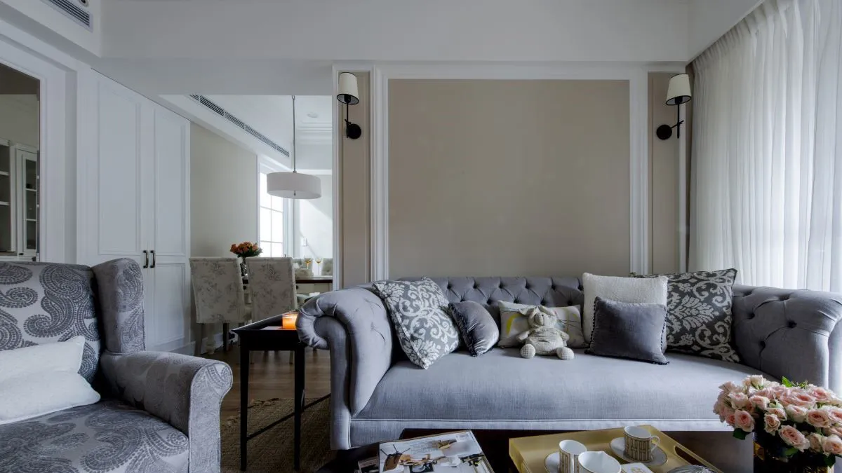 American Style Mansion Living room 1