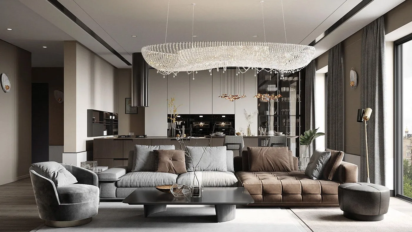 Subdued Color Living room 1