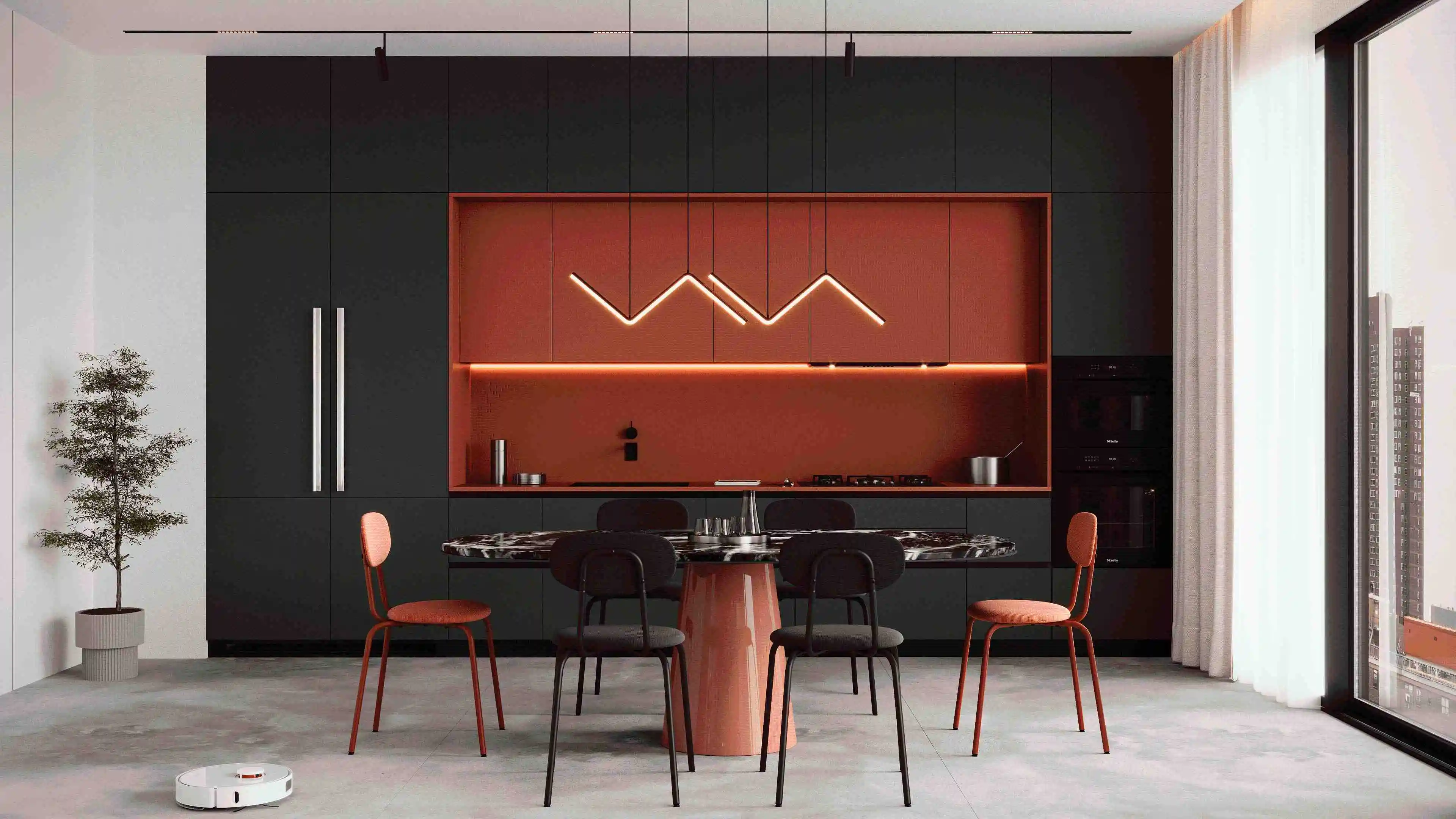 Modern Luxe Living with Bold Accents