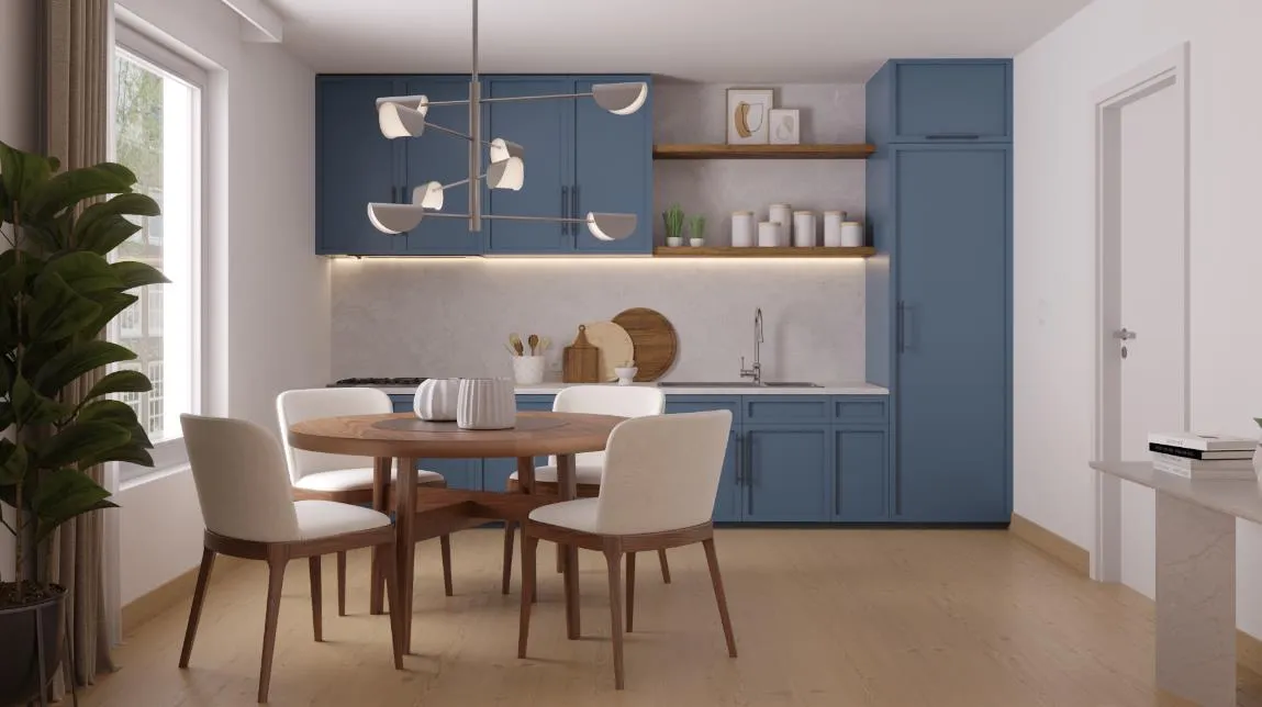 28 Fresh and Bright Blue and White Kitchen Ideas