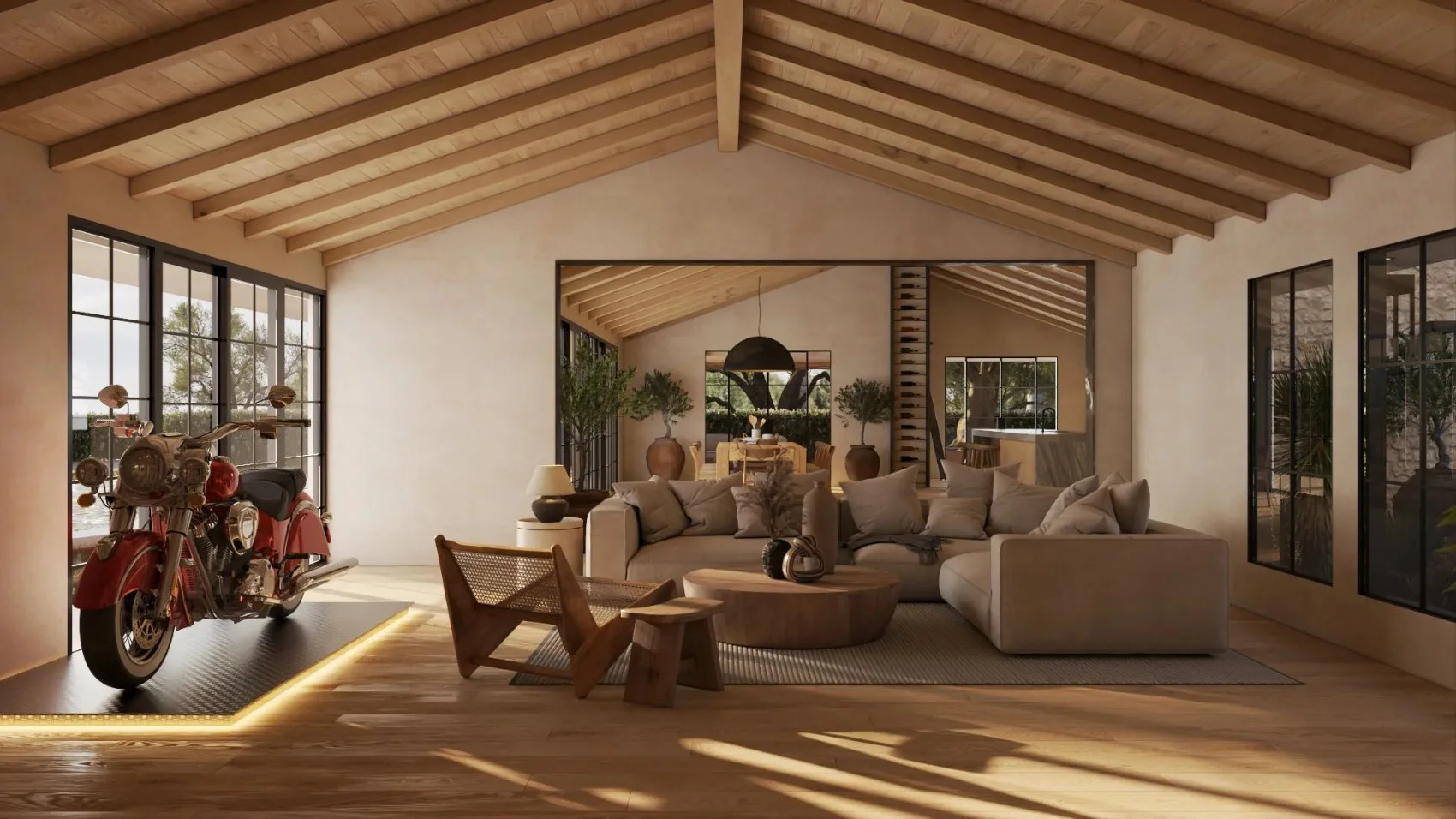 Transform Your Living Space with Dark Wood Elegance