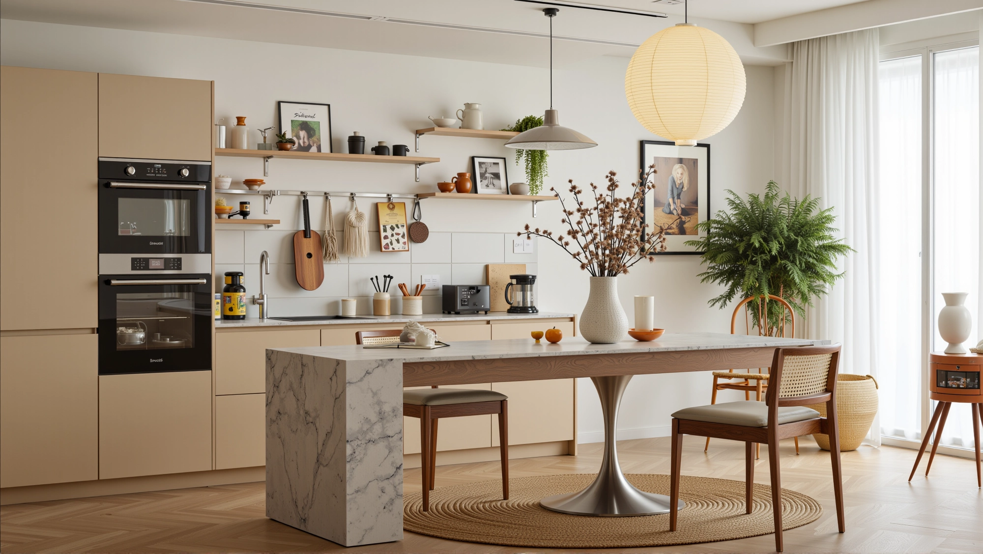 Natural Elegance: A Warm and Leisurely Home