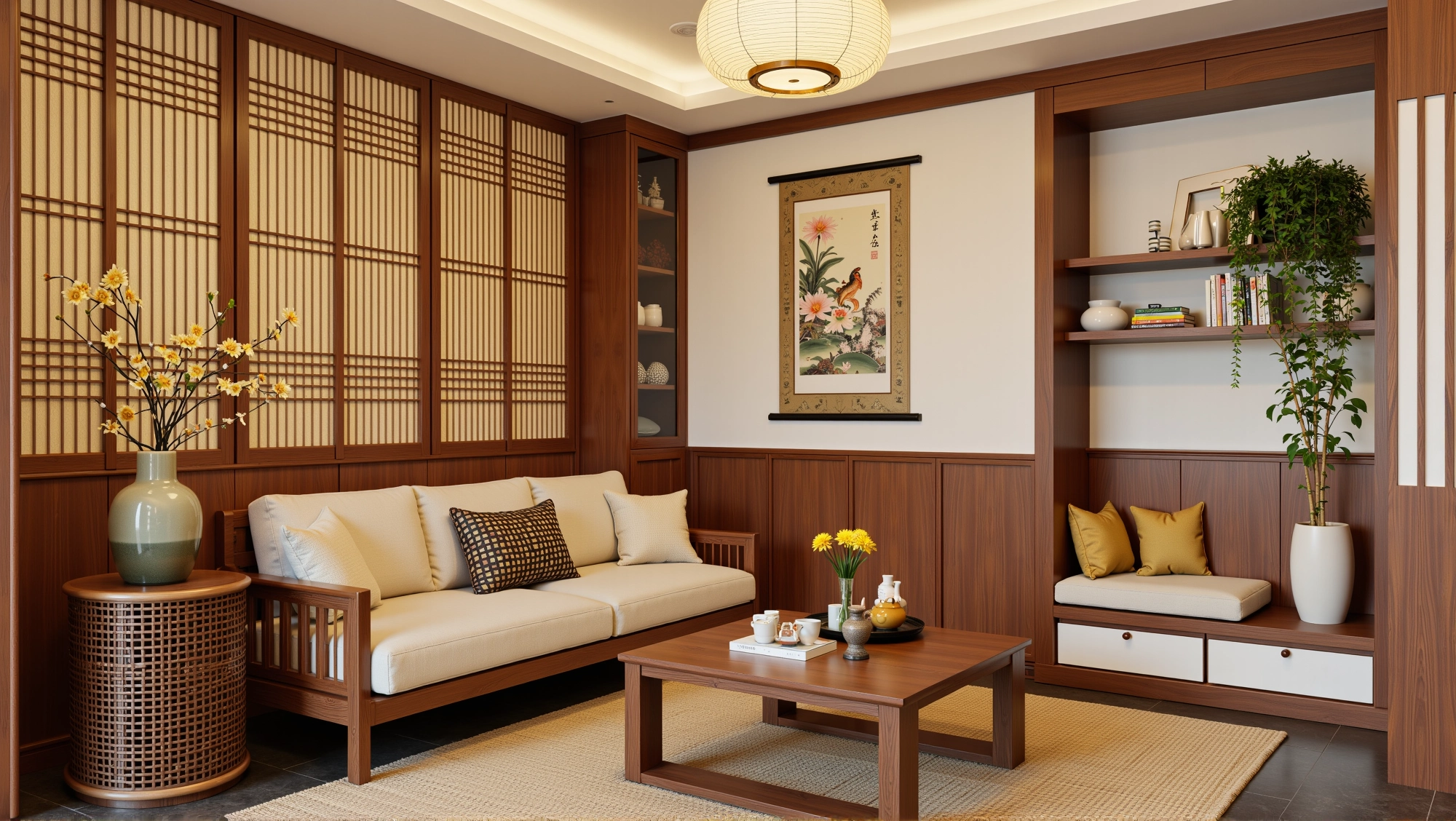 New Chinese Zen Style, Elegant and Leisurely Home