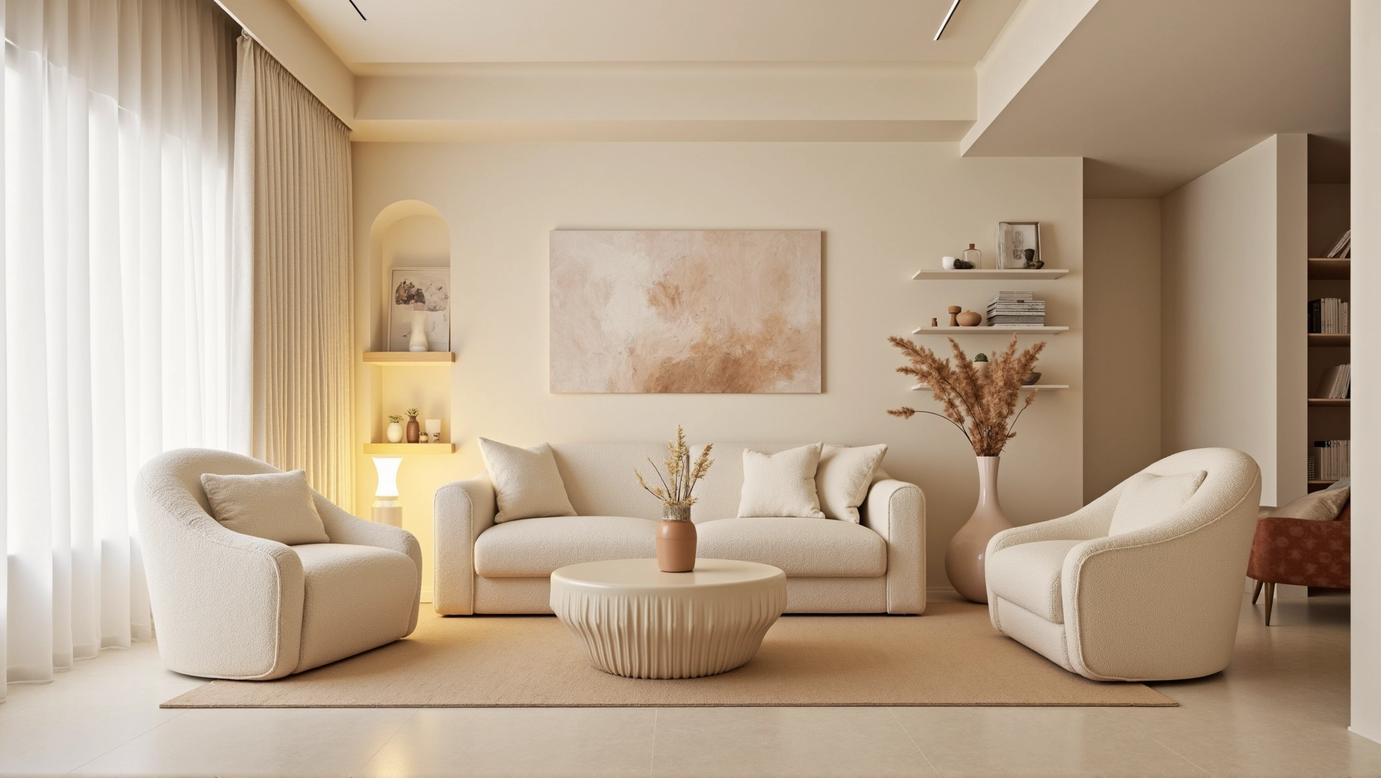 Warm-Toned Simplicity, A Healing Home Space