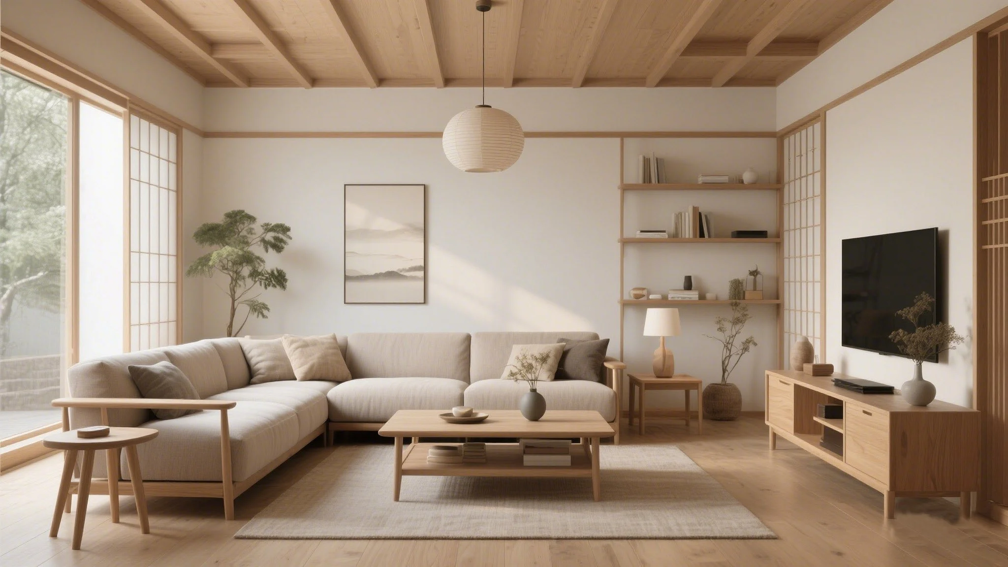 Wooden Rhythm and Zen - like Charm: A Japanese - styled Serene Dwelling
