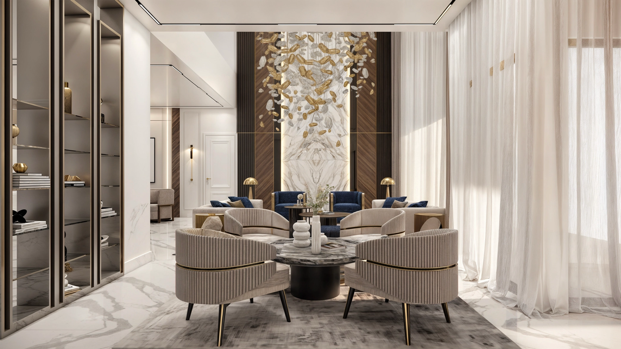 Modern Exquisite Living Room Space