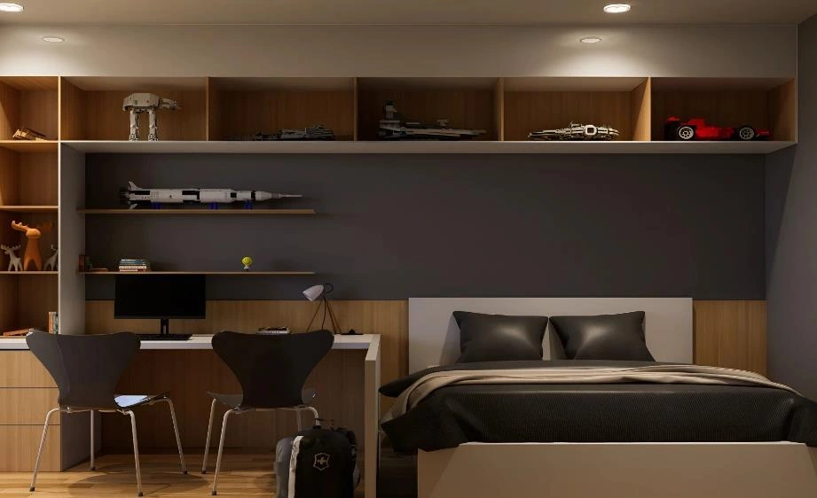 Airplane and Car Models in kid's bedroom design.