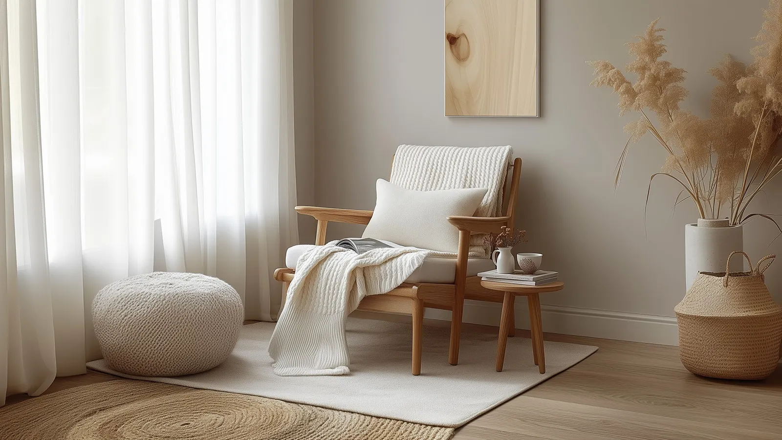 A Collection of Gentle Spaces: Wabi - Sab in Symbiosis with Nature Living room 4