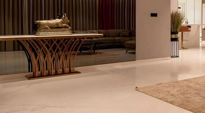 Compact metallic bull figurine for living room, symbolizing strength and energy.