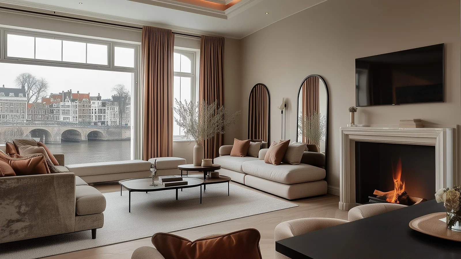 A Collection of Gentle Spaces: Wabi - Sab in Symbiosis with Nature Living room 5