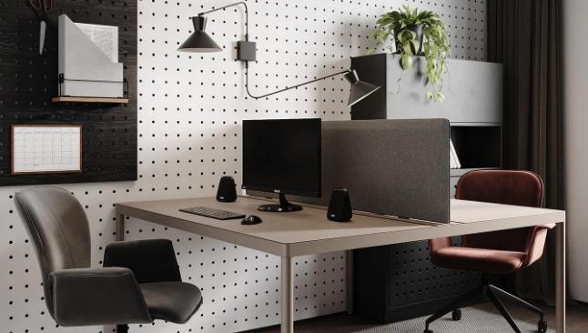 Install a pegboard for office use