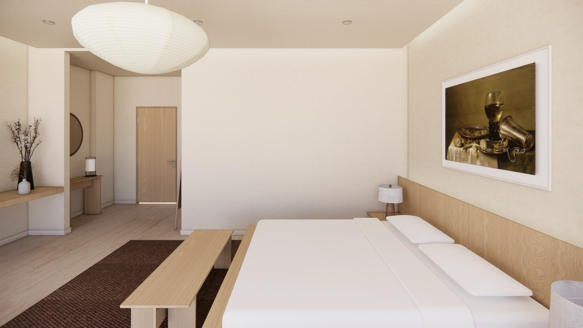 Minimalist Bedroom in Nordic Style