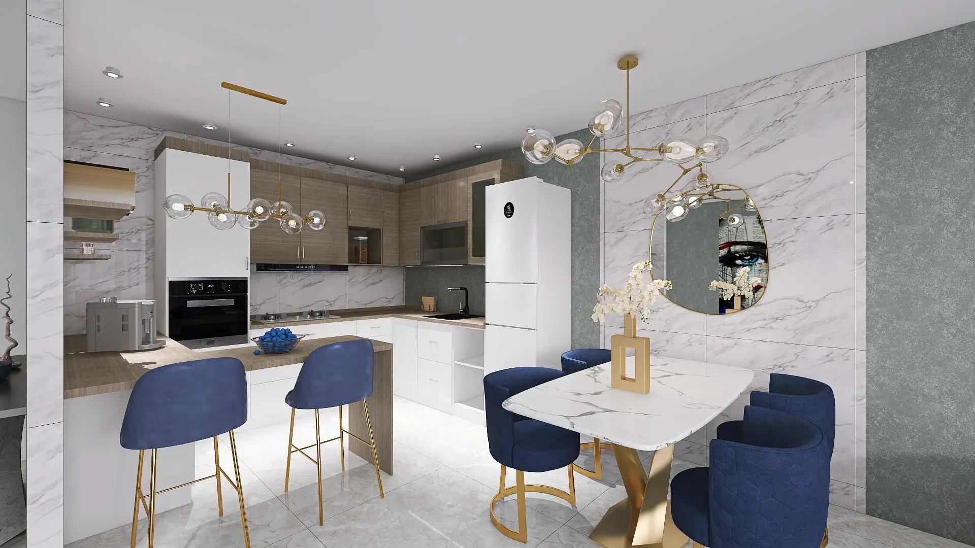 Modern Apartment with Bold Artistic Flair