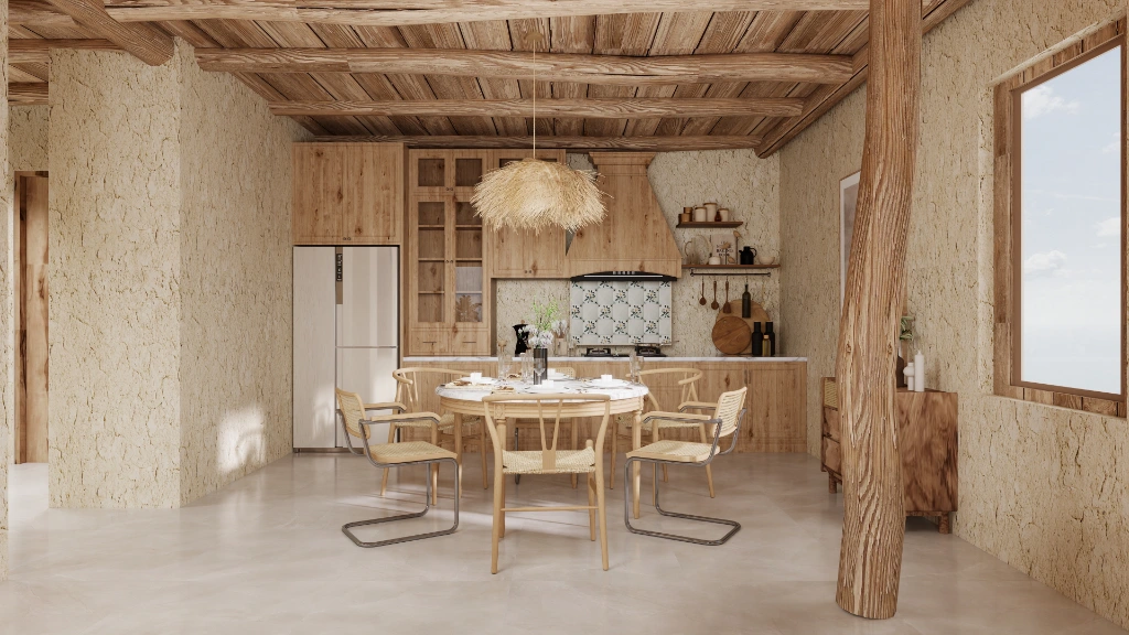 Natural Dwelling, A Home of Rustic Aesthetics
