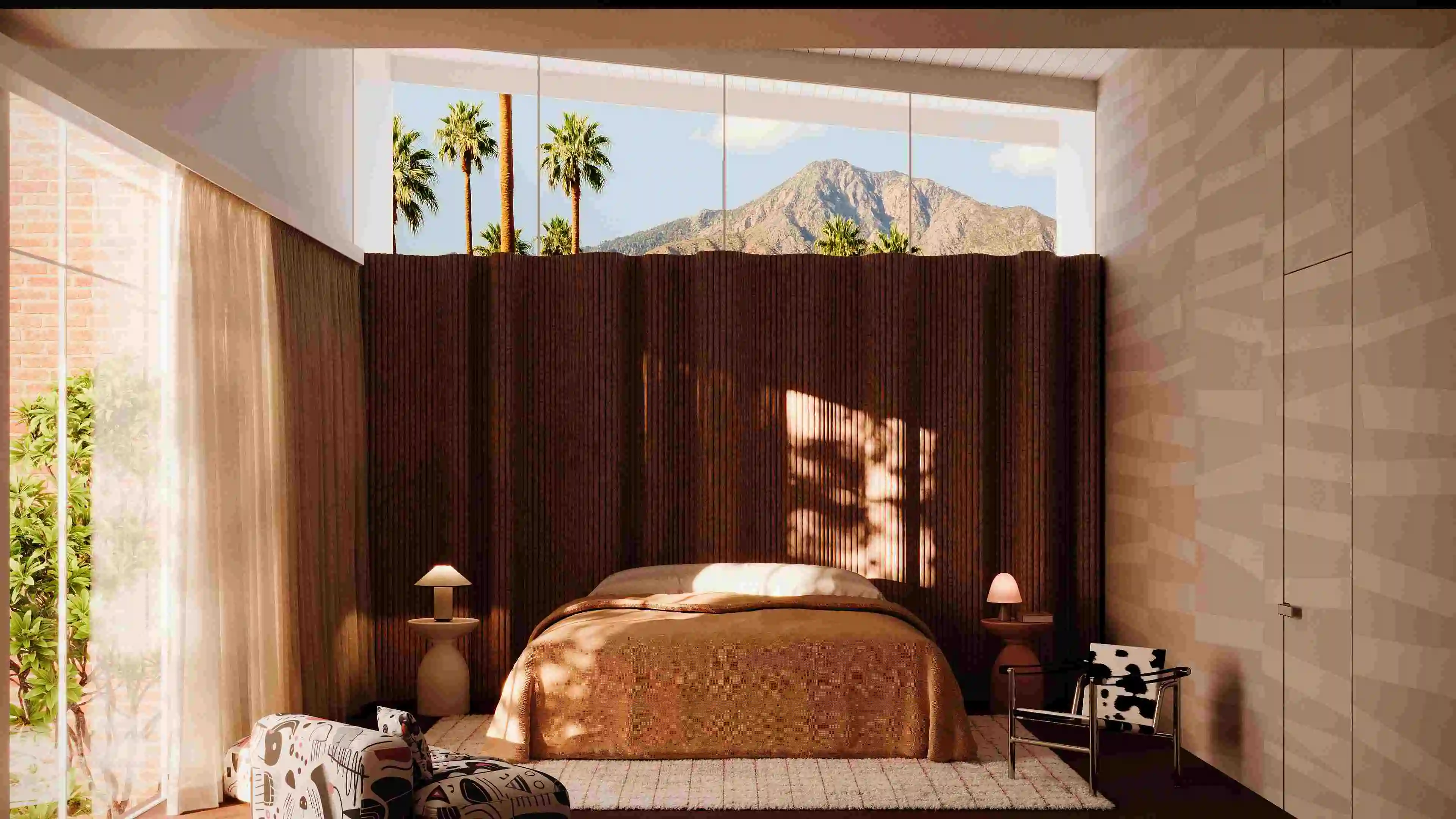 Desert Modernism: A Warm Minimalist Retreat