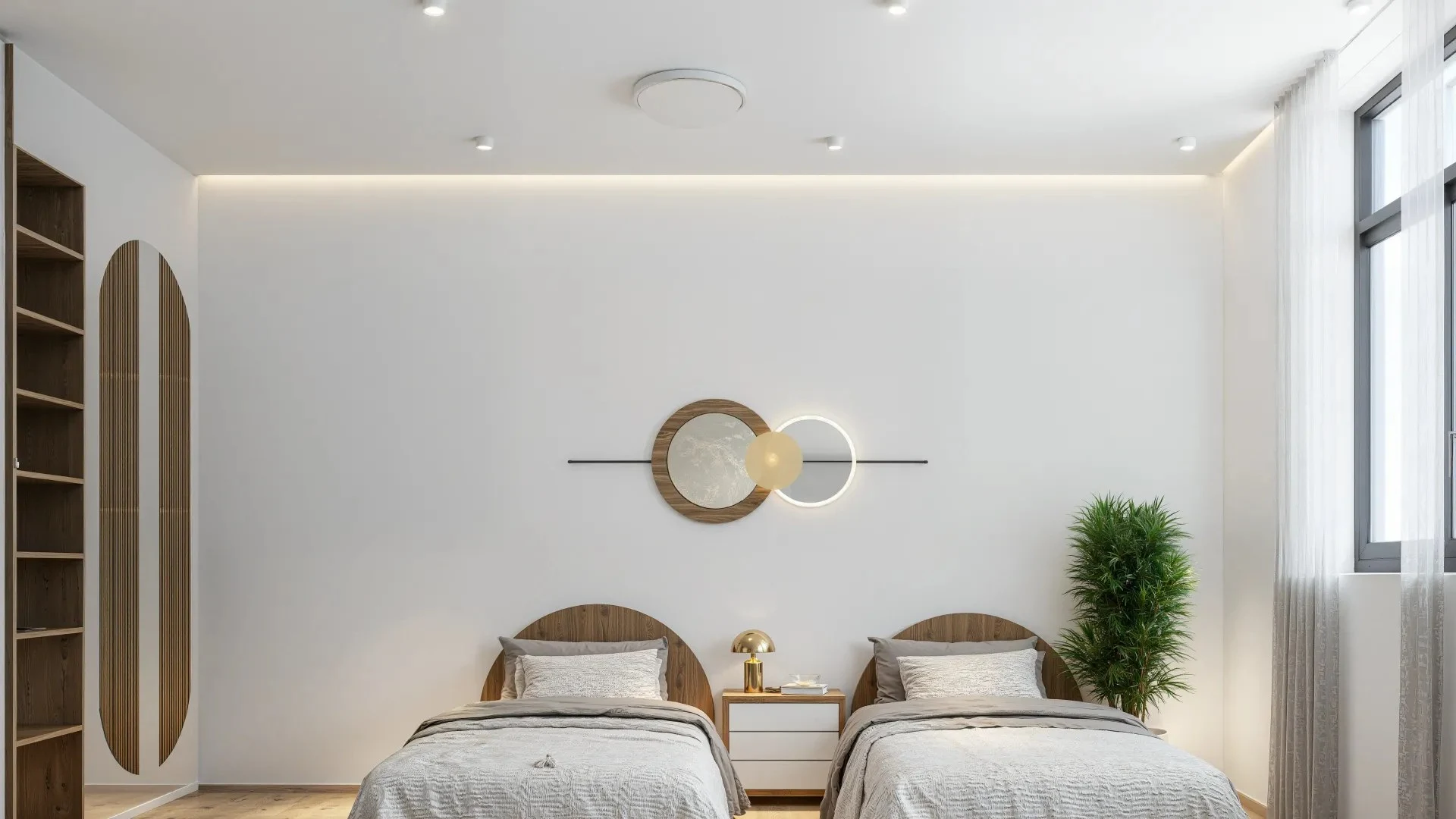 A Calm & Contemporary 3D Interior Experience