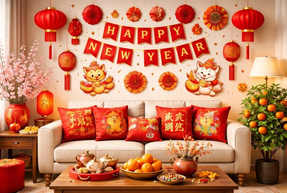 New Year's Living Room Decorations