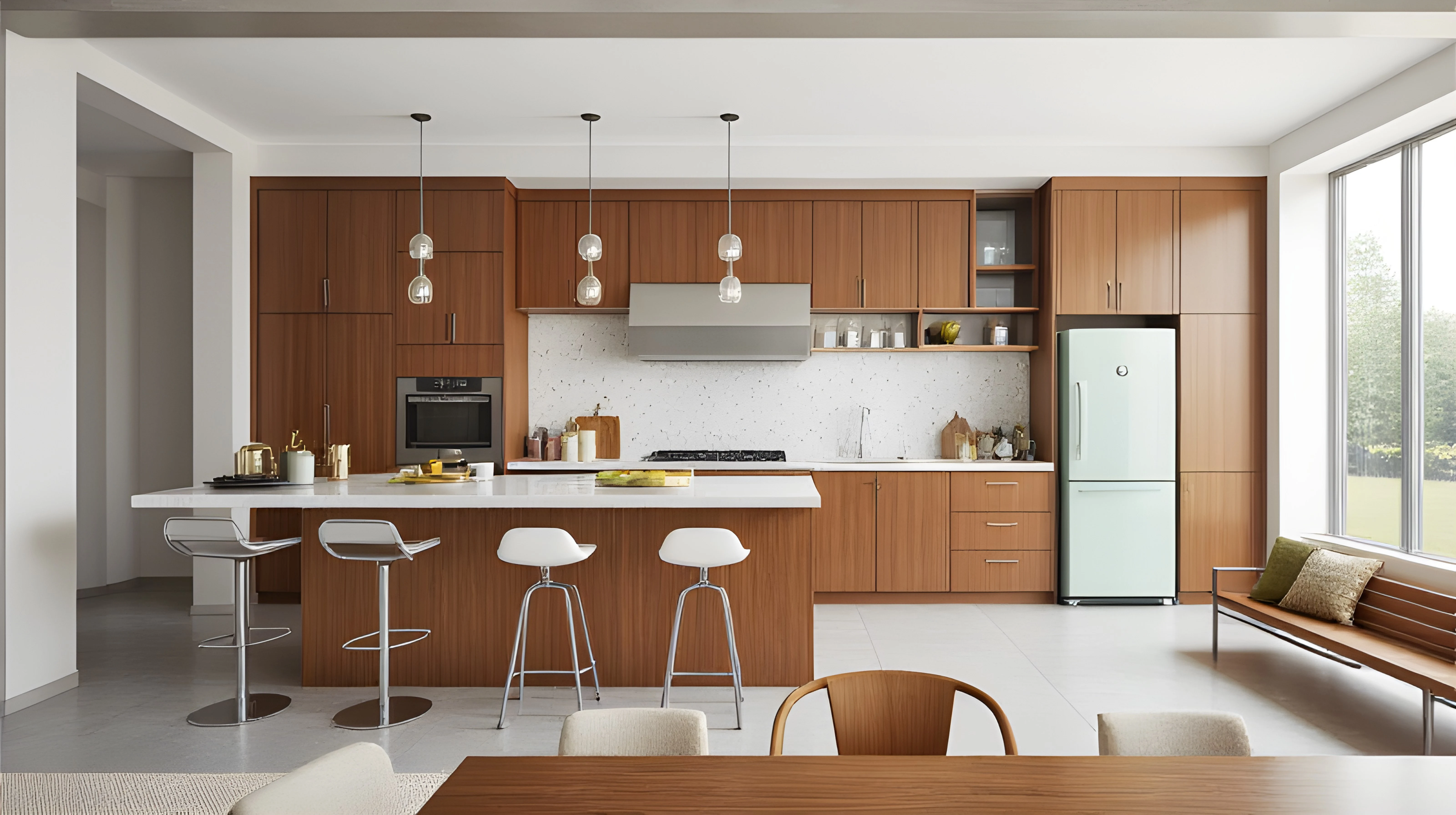 Warm Wood-Style Kitchen Kitchen 1