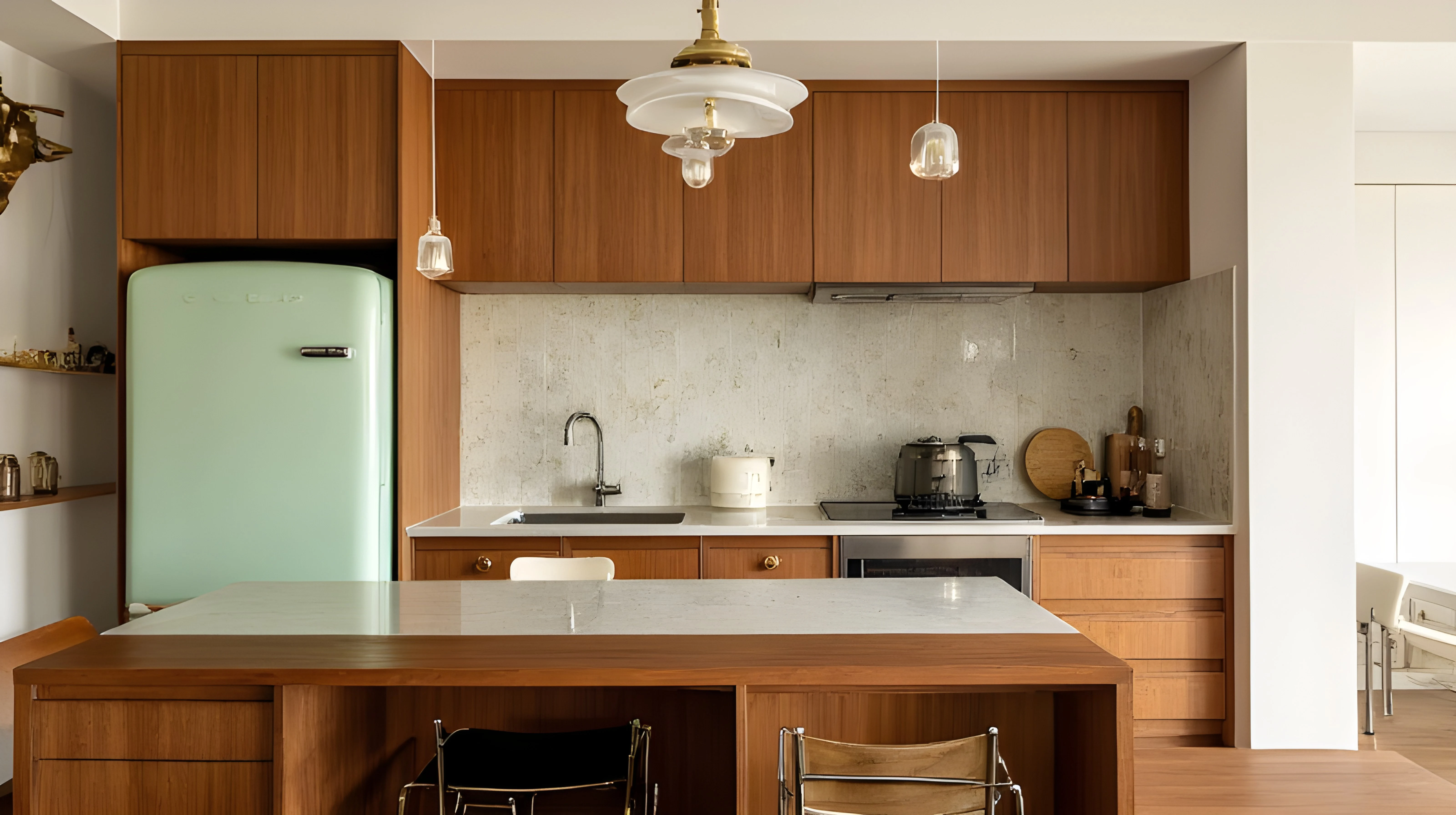 Warm Wood-Style Kitchen Kitchen 4