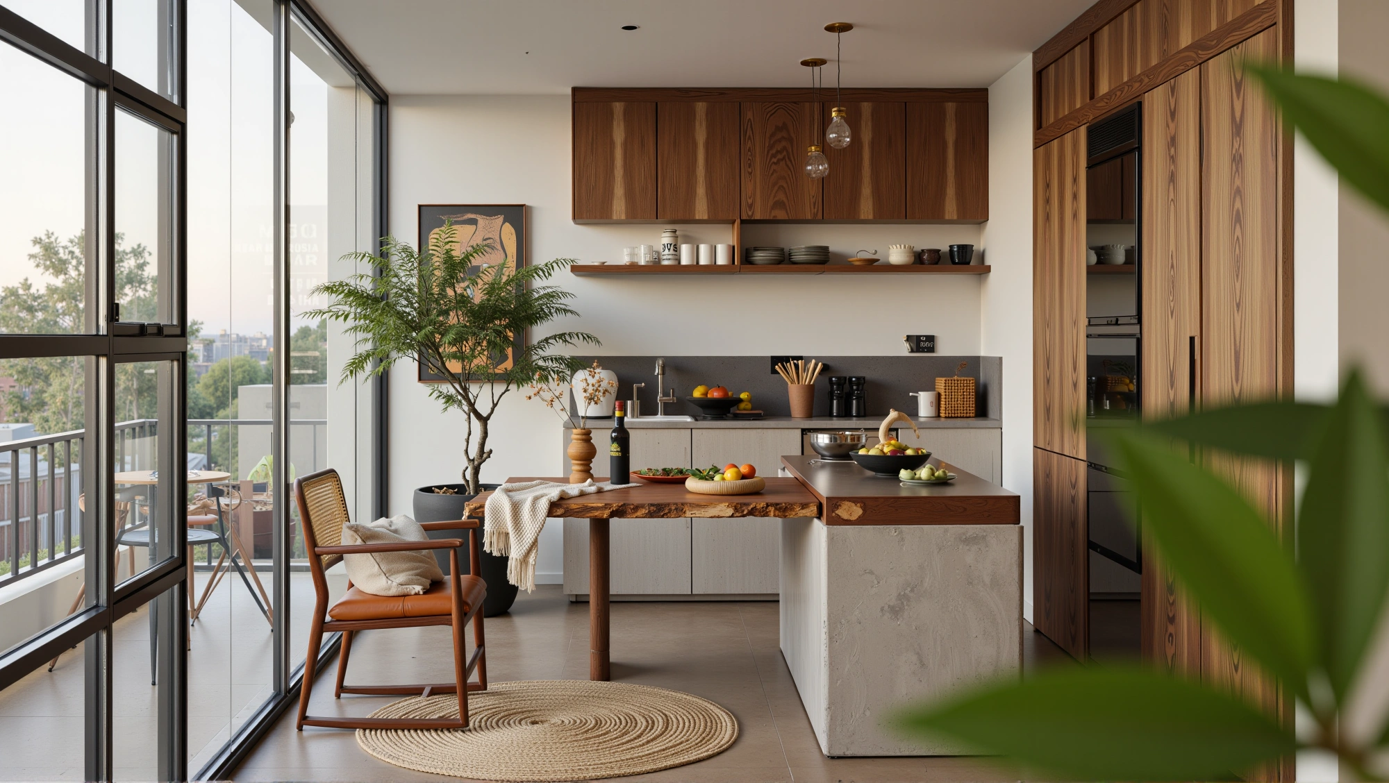 Nature-Style Kitchen: A Warm Cooking Place Kitchen 1