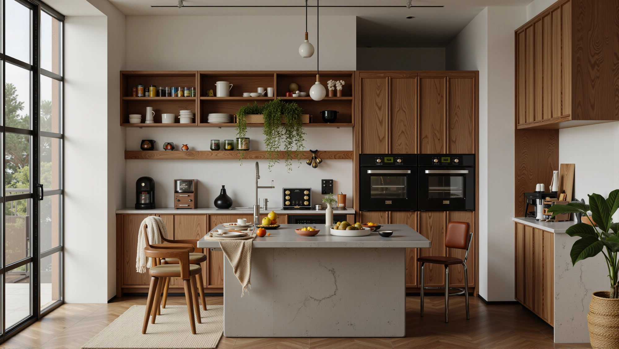 Nature-Style Kitchen: A Warm Cooking Place Kitchen 2