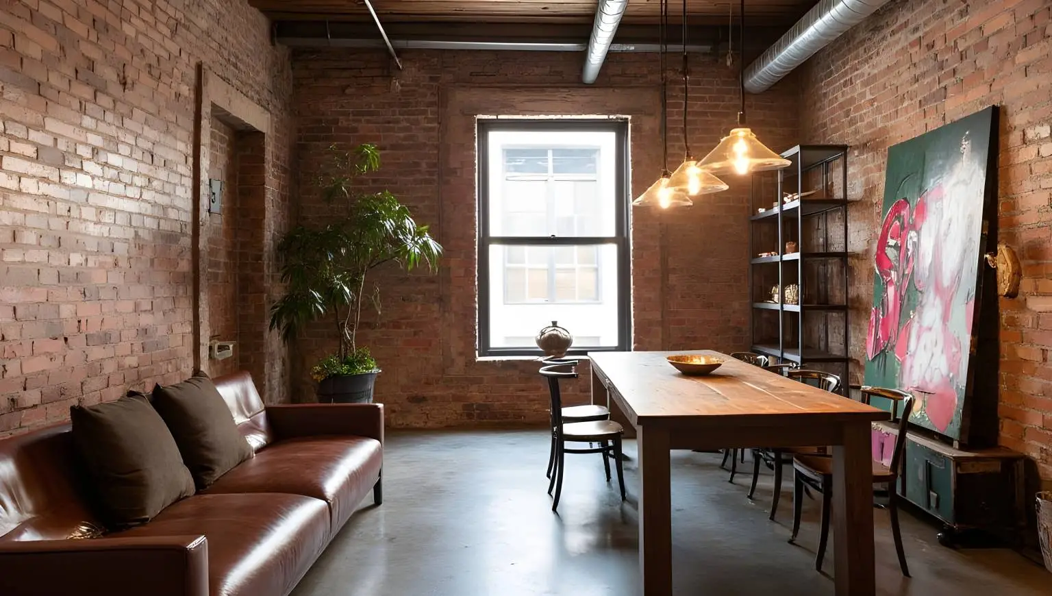 Industrial Retro Style Rugged Artistic Dwelling