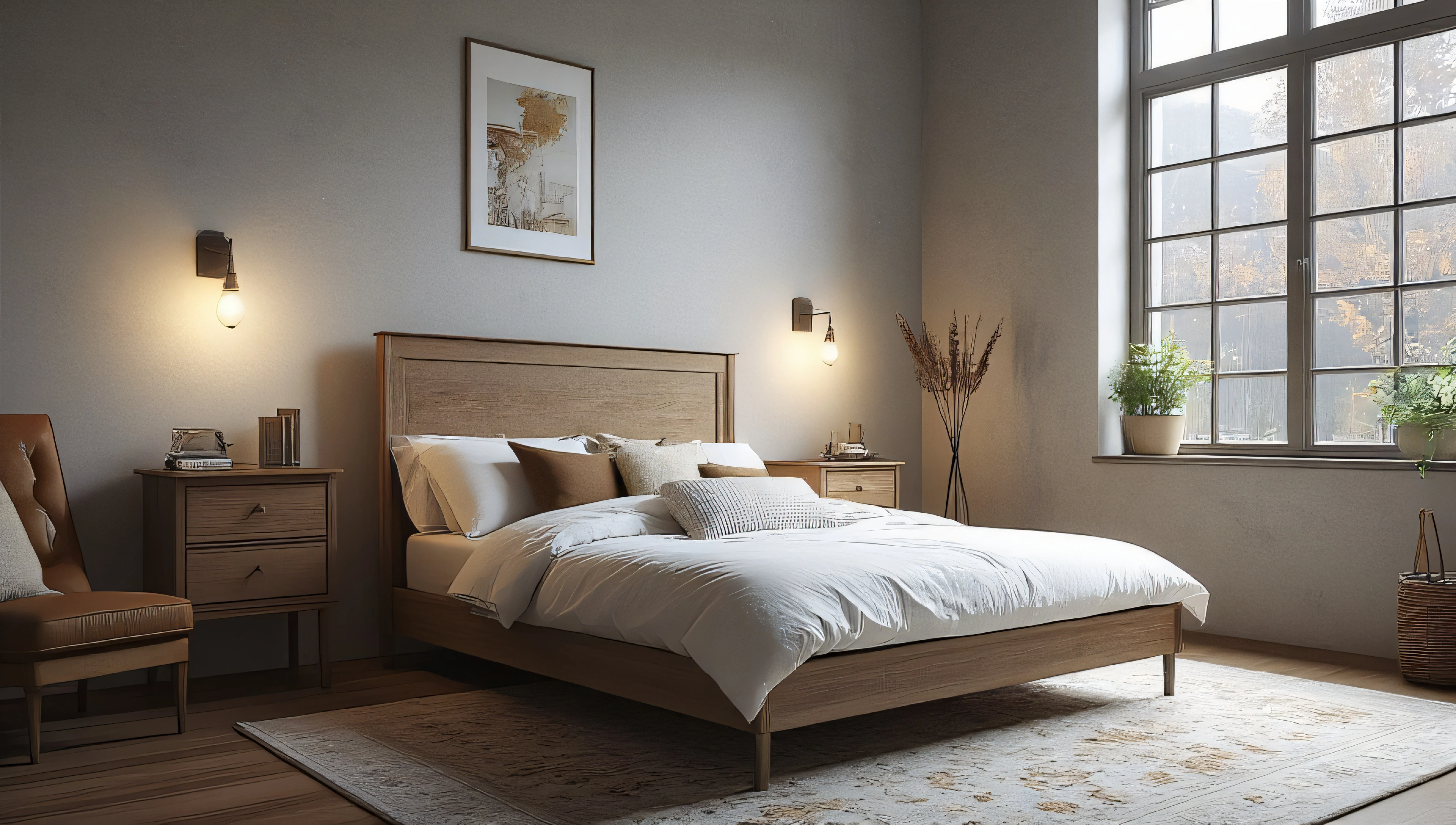 Classic Elegant American Retro Bedroom Bedroom 3