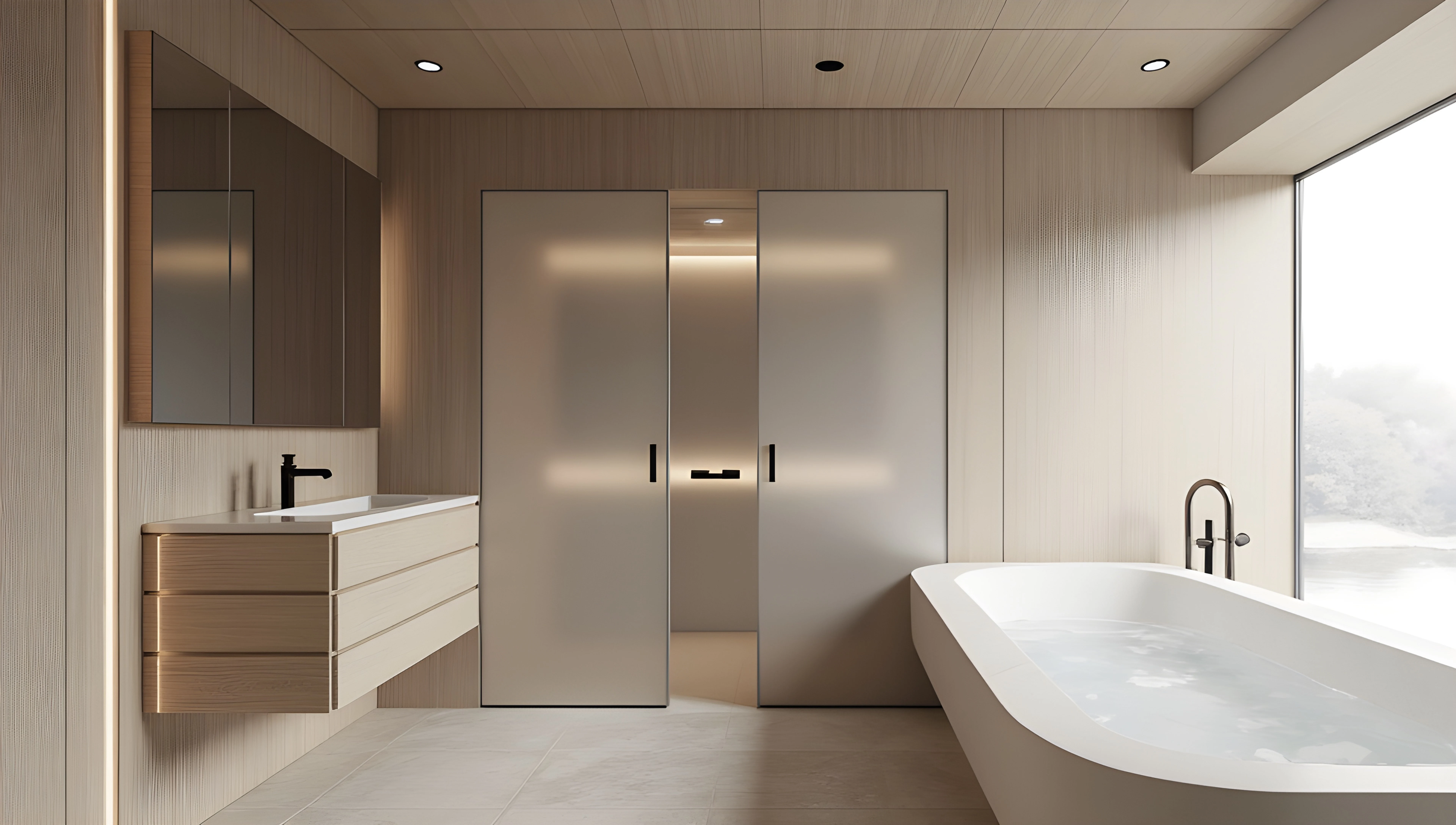 Quiet Realm of Healing-Style Bathroom Bathroom 4