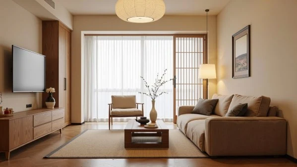 Warm Wabi Sabi Living Room