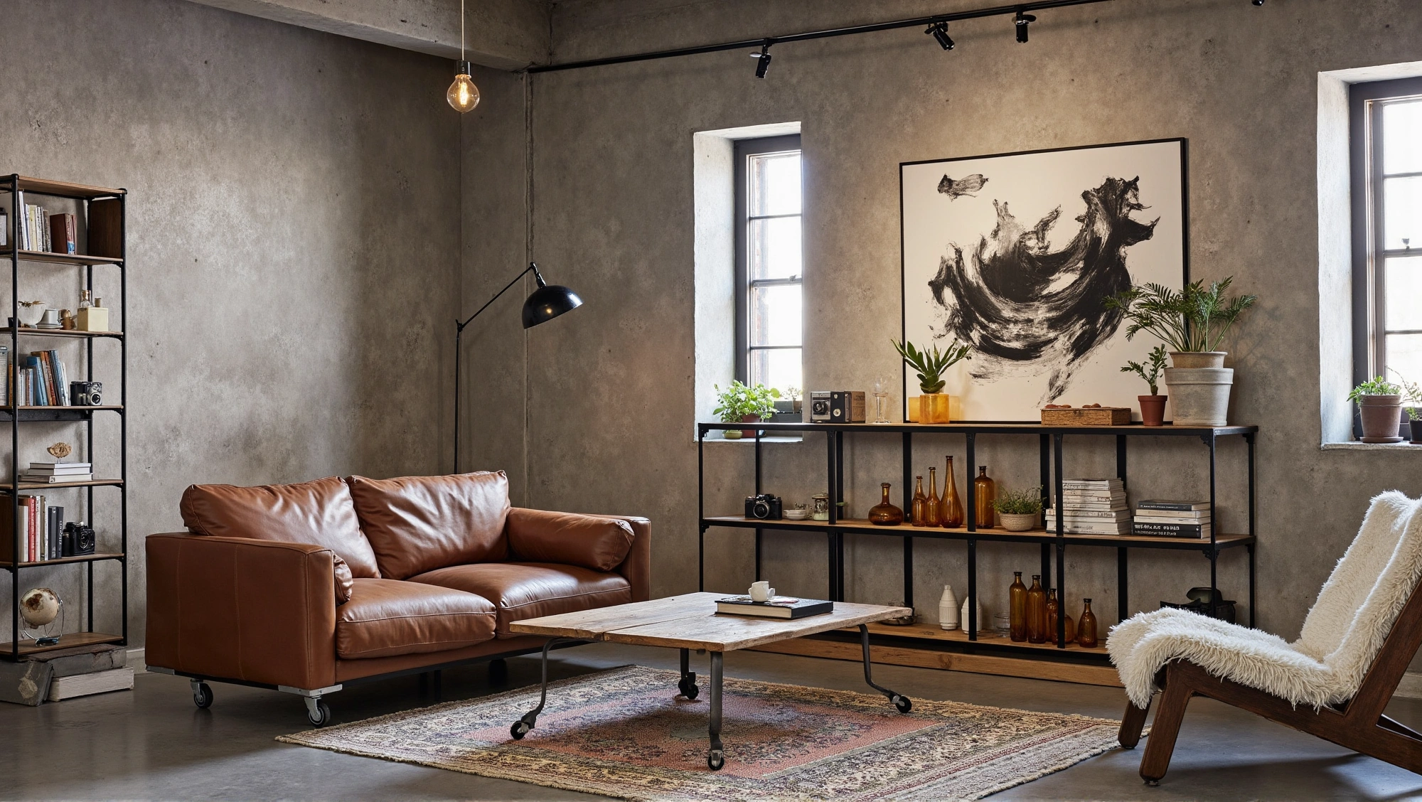 Industrial Leisure Living Room Living room 2