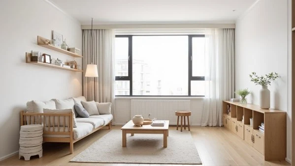 Soft Wood & Pale White A Healing Living Nook