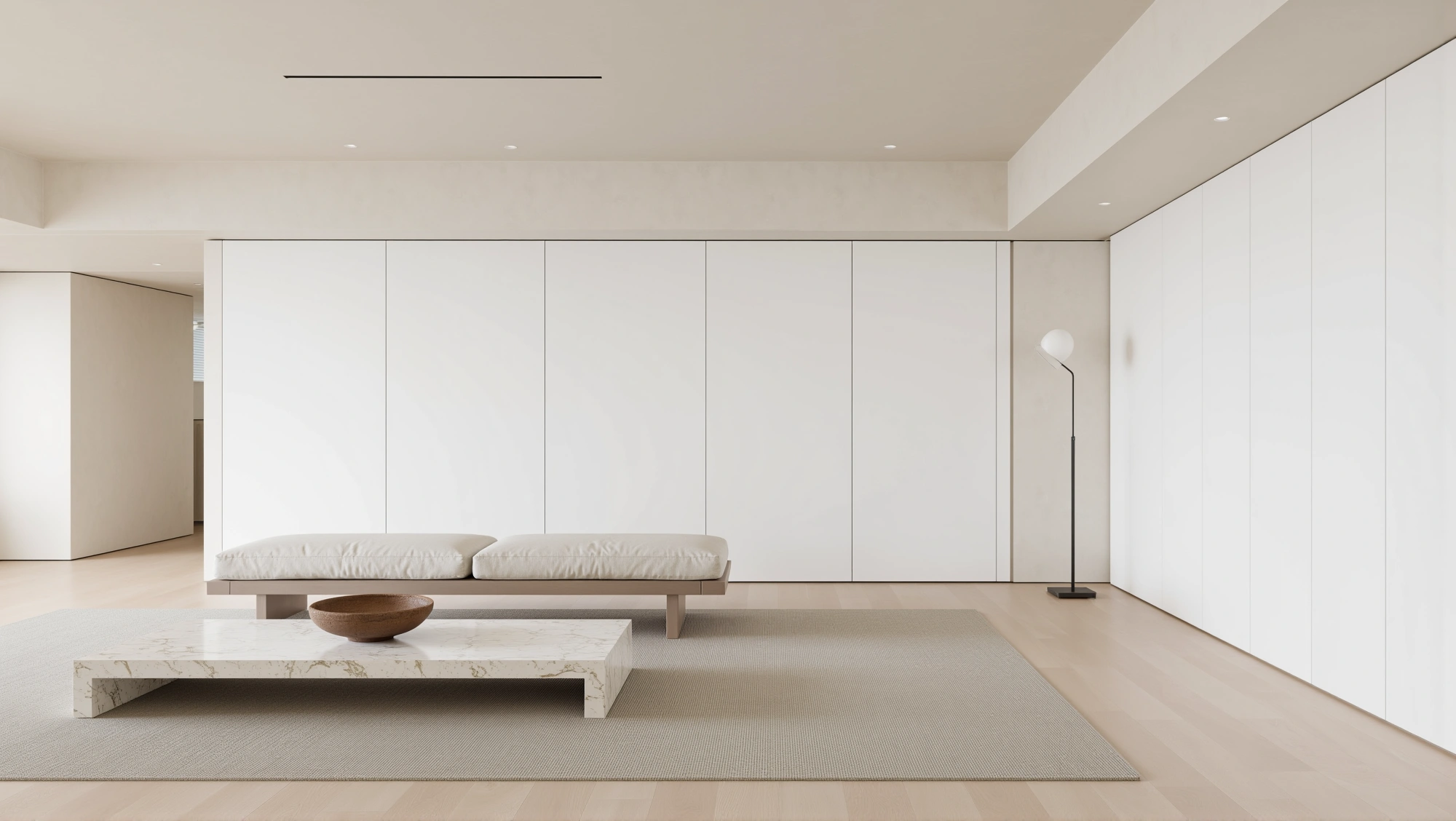Soft Minimalist Residence Light Living room 3