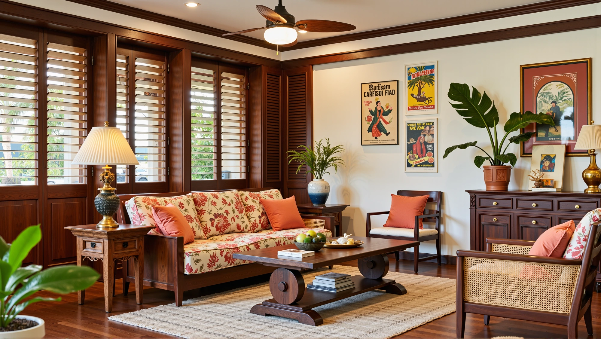 Nanyang Relaxation in Wood and Coconut Wind Living room 3