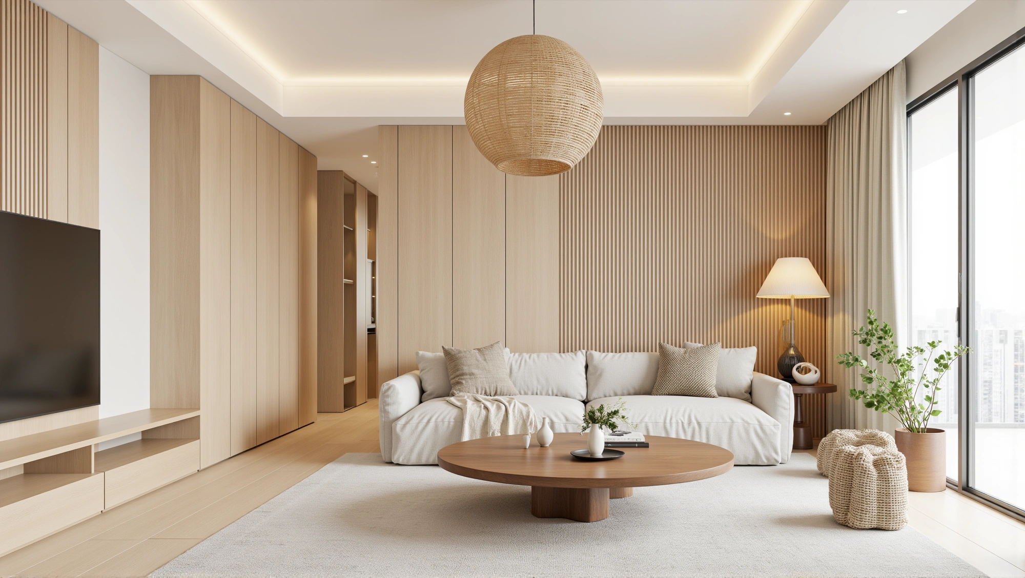 A Relaxed Nook Wrapped in Natural Light Living room 1