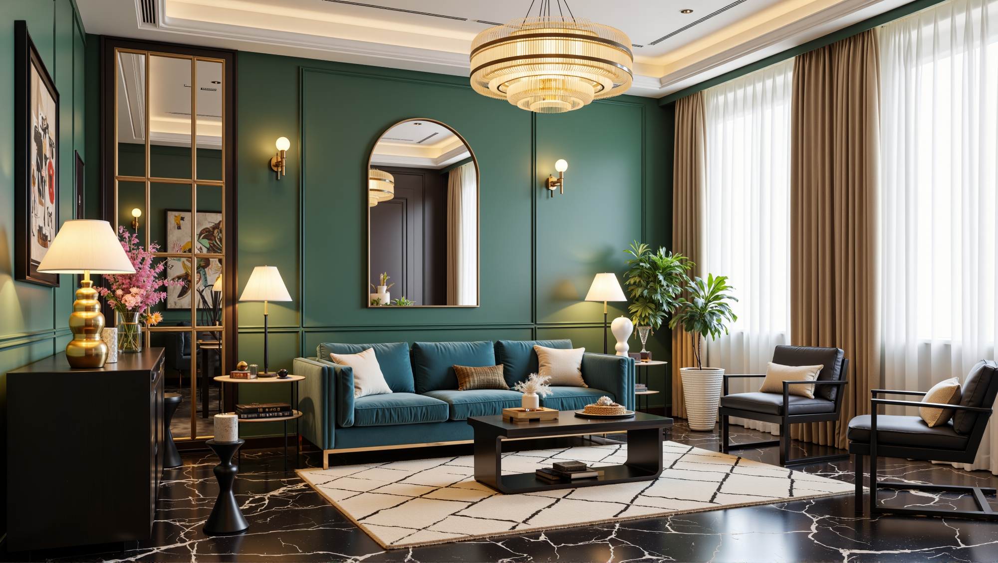 Vintage Luxury Living Room Living room 1