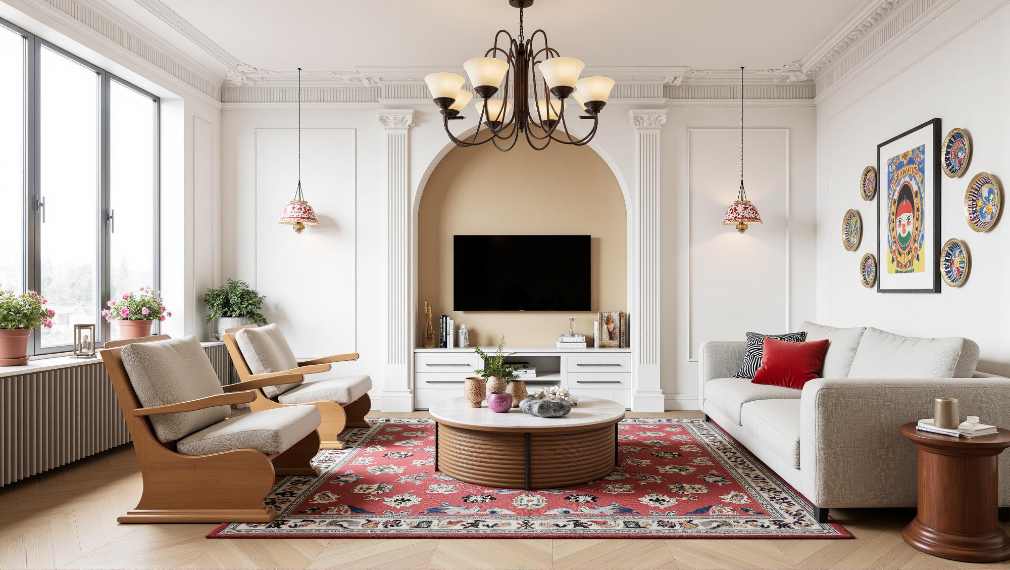 Light Living Room Woven Living room 1