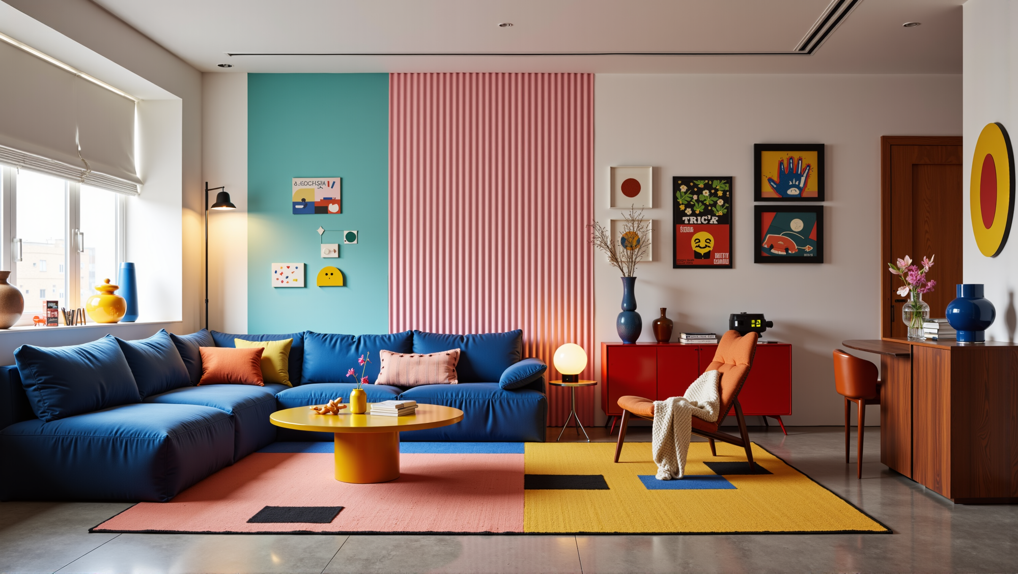 Pop Art Color Clash Vibrant Living Room Living room 2