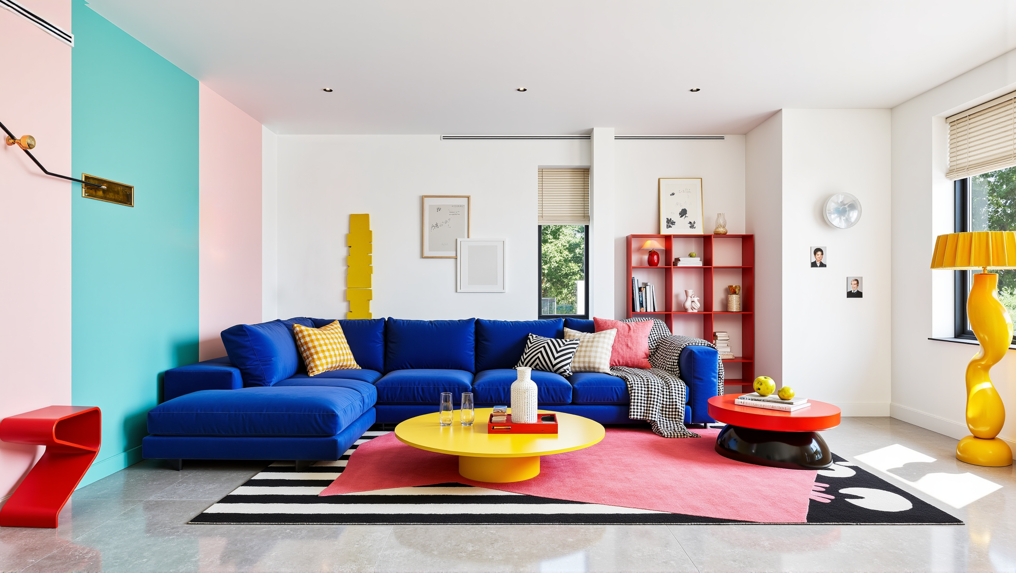 Pop Art Color Clash Vibrant Living Room Living room 6