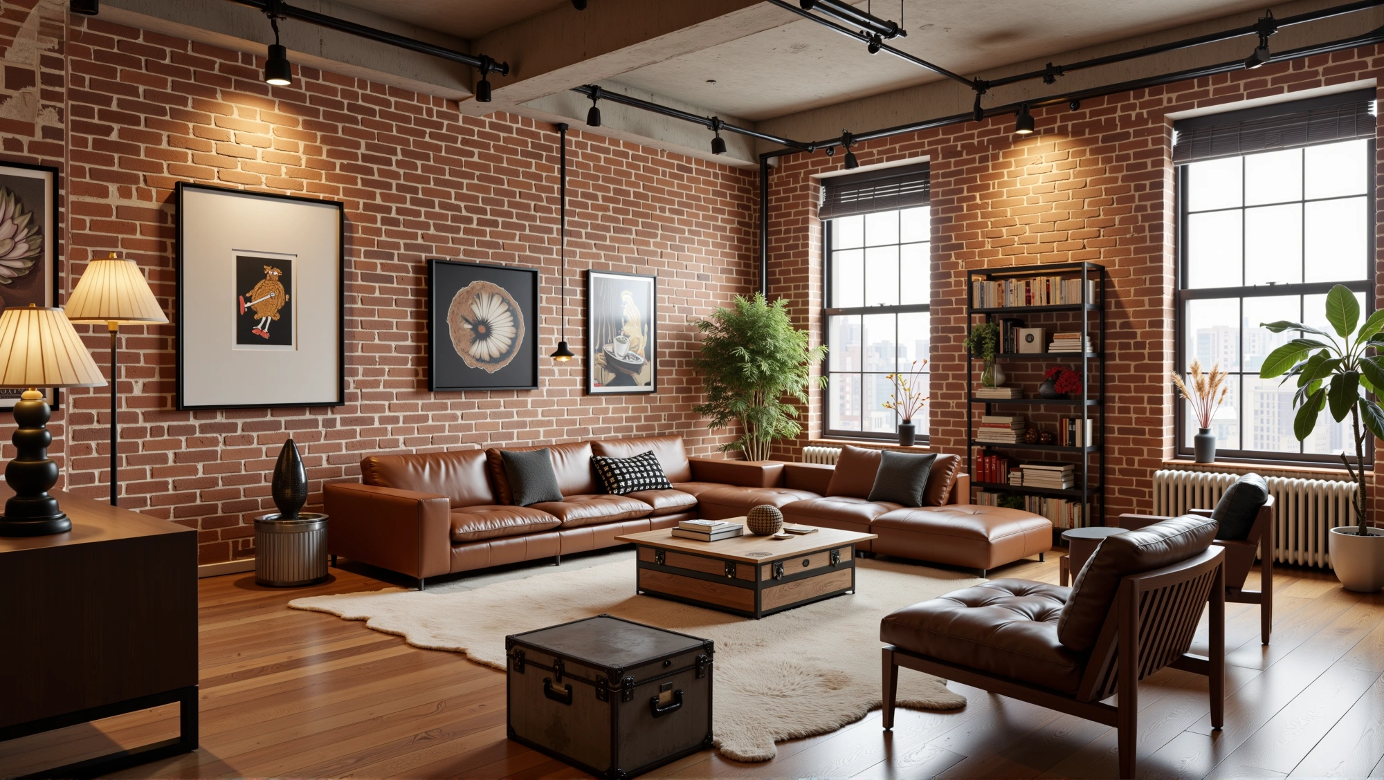 Industrial-Style Warm Living Room Living room 4