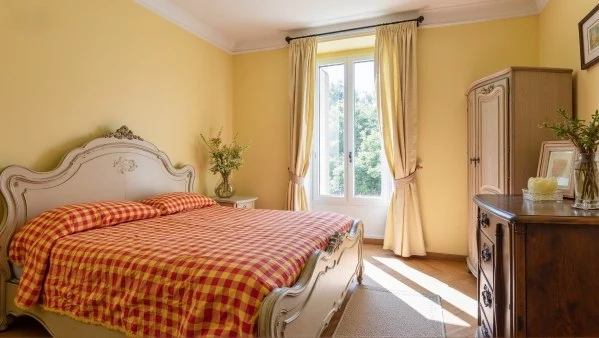 Warm Plaid French Soft Luxury Vibrant Bedroom