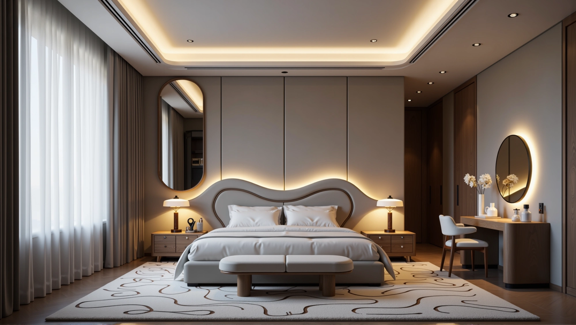Soft-Lit Light Luxury Bedroom Bedroom 2