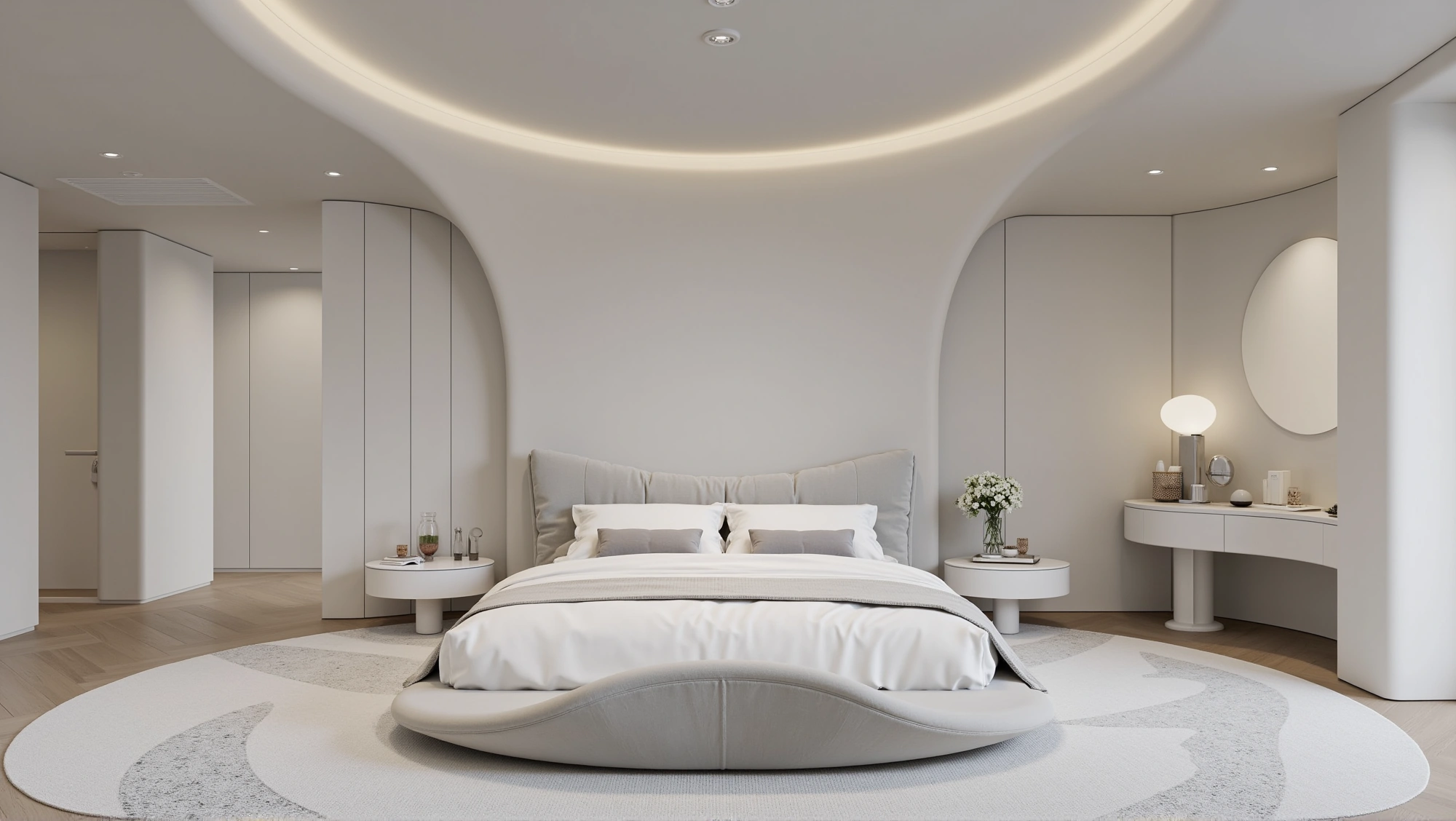 Soft-Lit Light Luxury Bedroom Bedroom 4