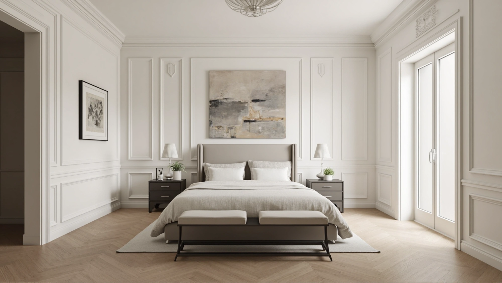 Soft White French Style Bedroom Bedroom 4