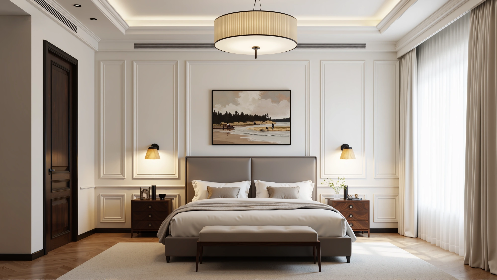 Elegant Bedroom in Gentle Light and Grace Bedroom 4