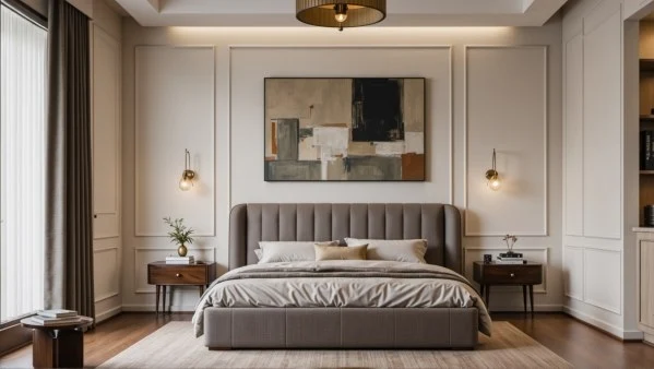 Elegant & Luxe Gentle Home: A Refined Bedroom interior design idea