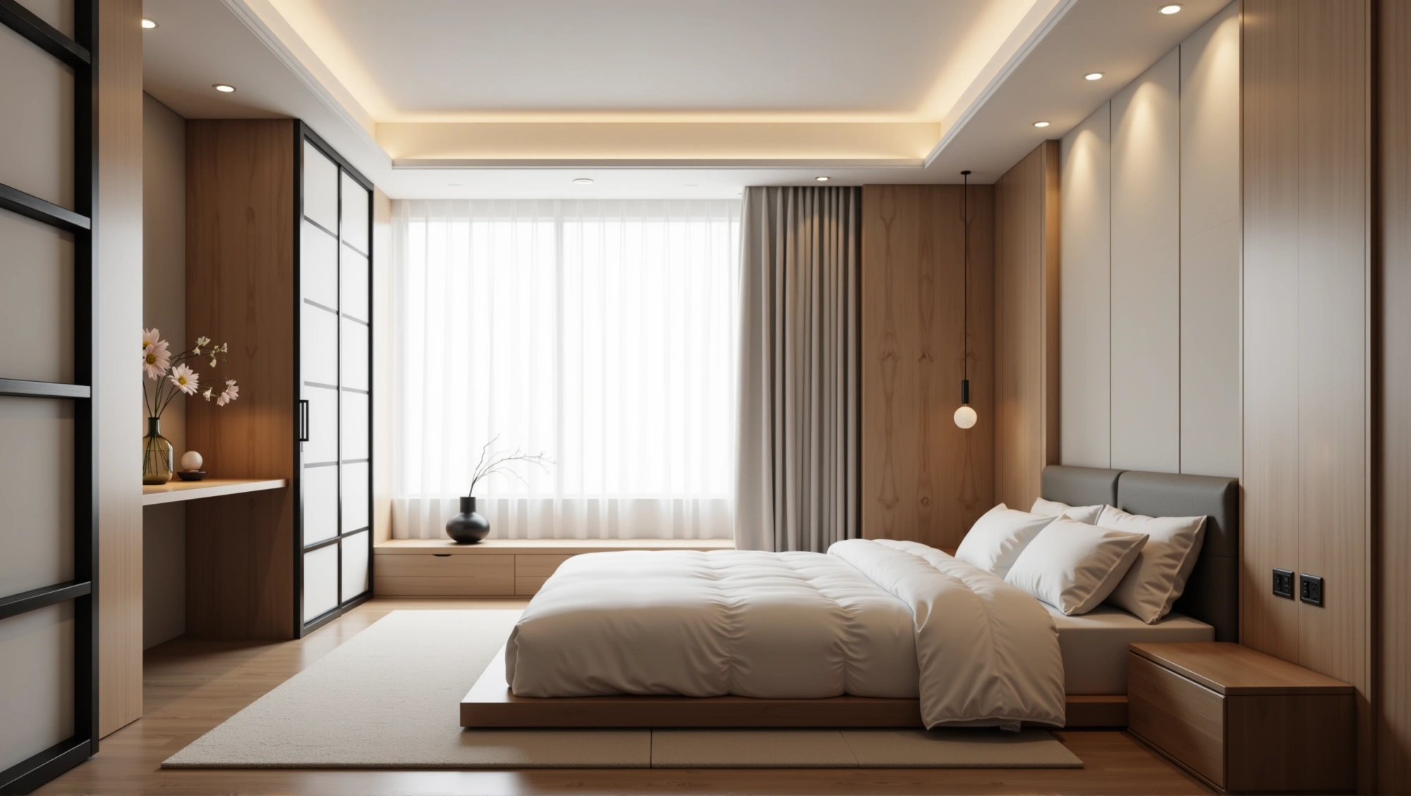 Wood-Vibe Zen Home: A Wabi-Sabi Bedroom Bedroom 5