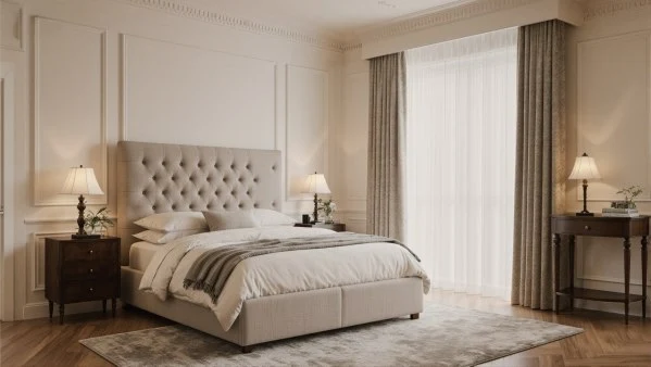 Soft Elegant Rest Cream French Bedroom