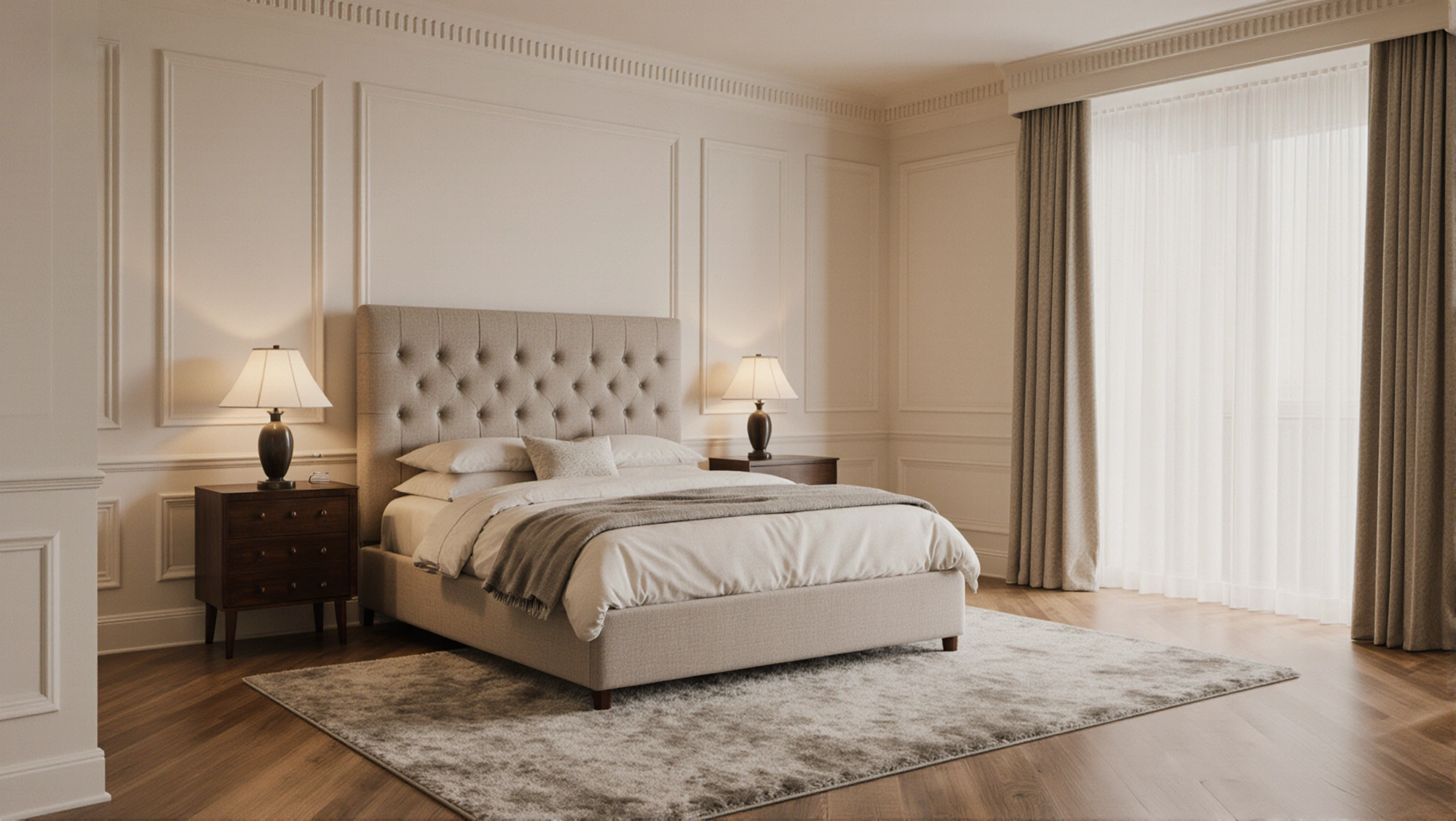 Soft Elegant Rest Cream French Bedroom Bedroom 3