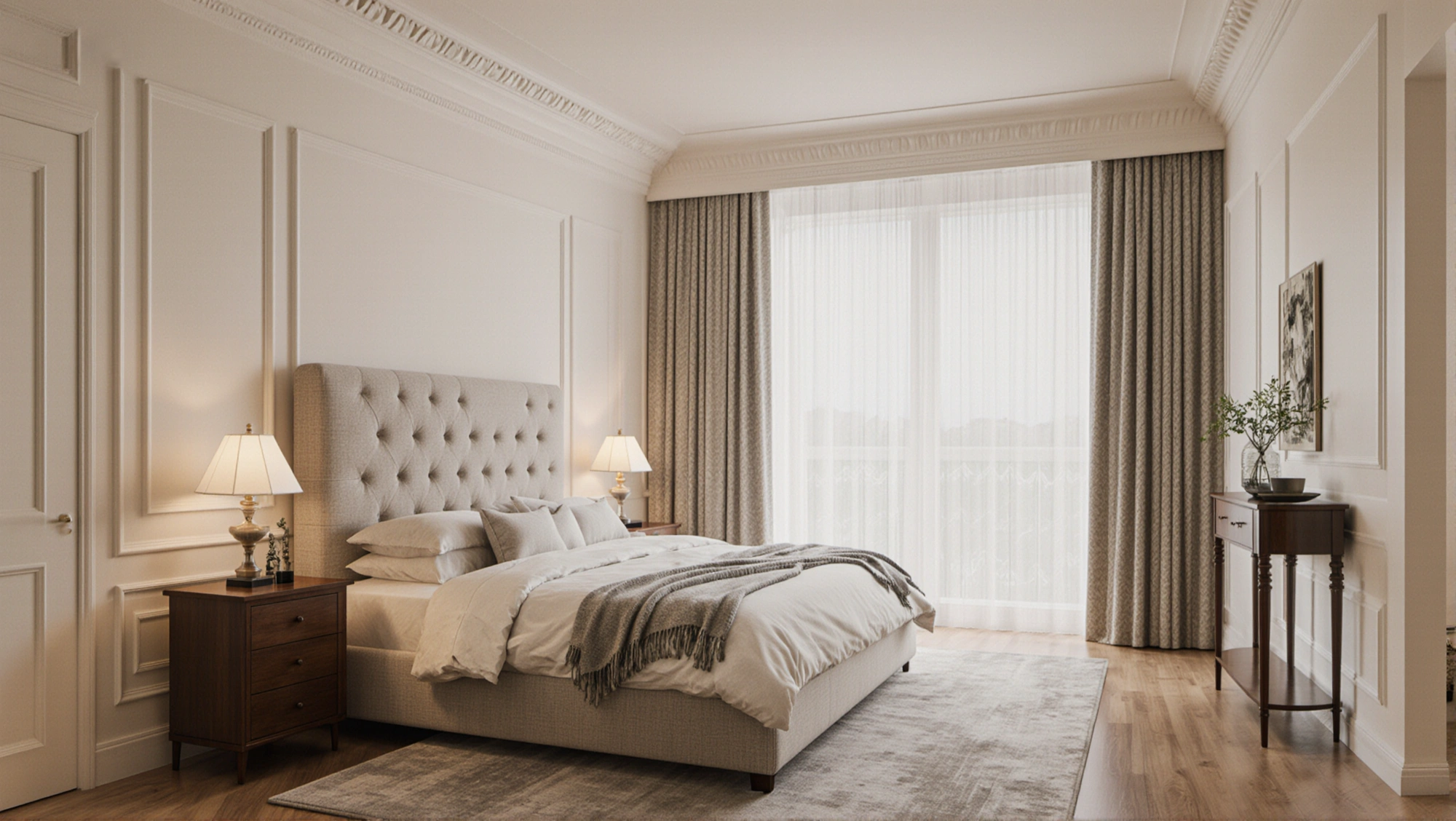 Soft Elegant Rest Cream French Bedroom Bedroom 4